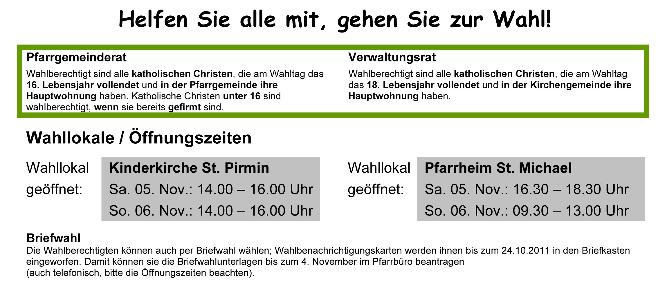 Öffnungszeiten