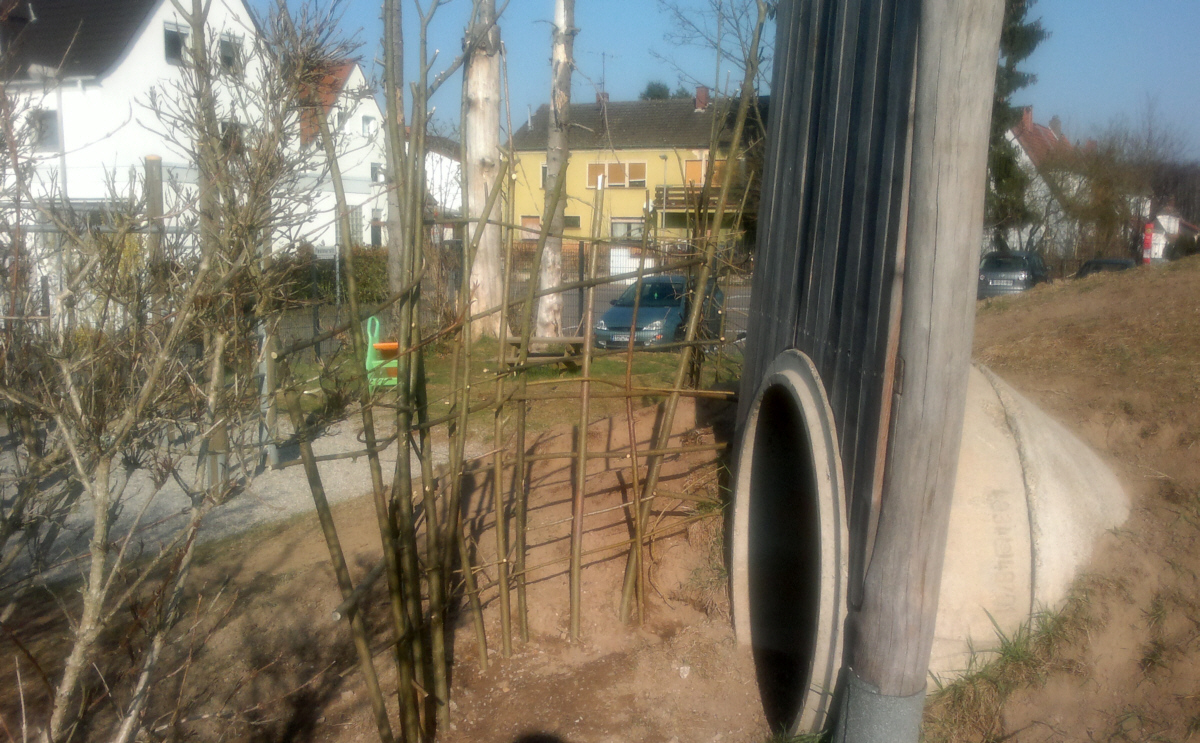 Sichtschutz aus Weiden Sichtschutz aus Weiden